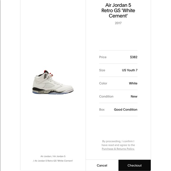 Air Jordan 5 Retro white cement sneakers - Picture 12 of 14